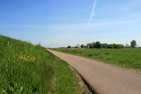 Ansichten des Landcaf�s Saaleeck in Calbe und der Umgebung am Saaleradweg